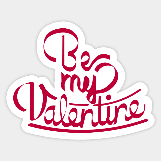 Be My Valentine Sticker by lounesartdessin